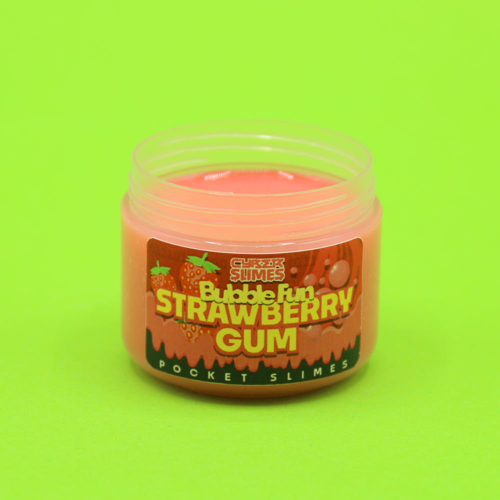 Bubble Fun: Strawberry Gum Pocket Slime